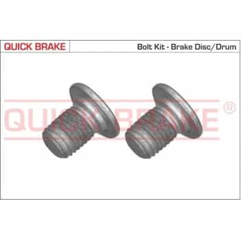 Screw set, brake disc