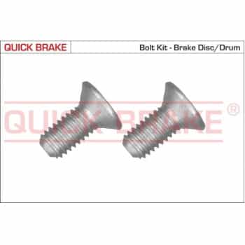 Screw set, brake disc