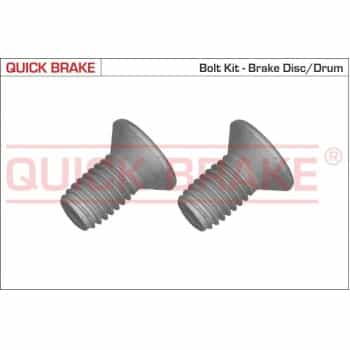 Screw set, brake disc