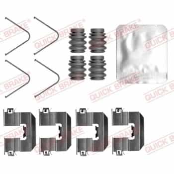 Accessory set, disc brake pad