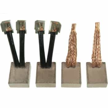 Carbon brush, starter motor