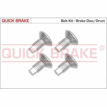 Screw set, brake disc
