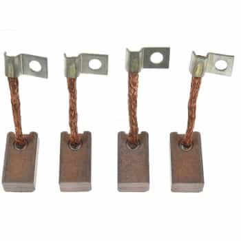 Carbon brush, starter motor