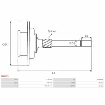 Ring gear, planetary gear system (starter)
