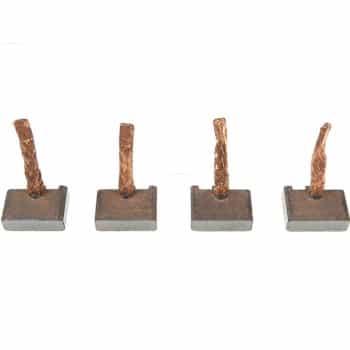 Carbon brush, starter motor