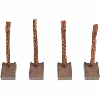 Carbon brush, starter motor