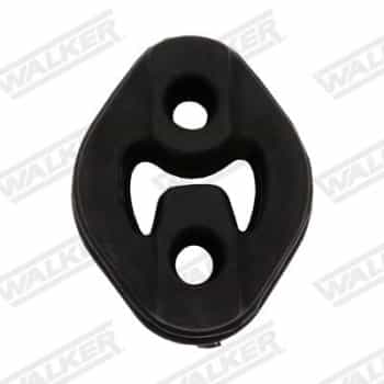 Rubber strip, exhaust system