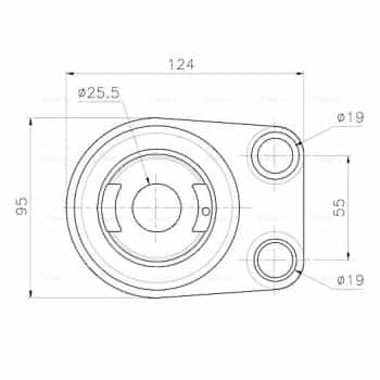 Oil cooler, engine oil