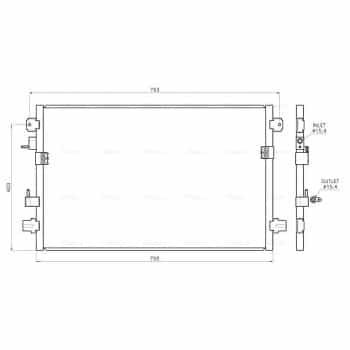 Condenser, air conditioning CR5149 Ava Quality Cooling