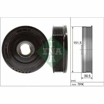 Belt pulley, crankshaft