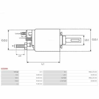 Magnetic switch, starter motor