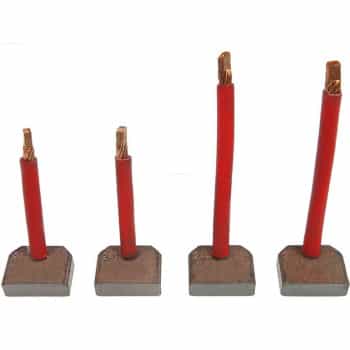 Carbon brush, starter motor