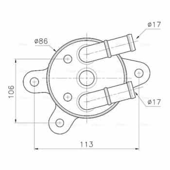 Oil cooler, automatic transmission