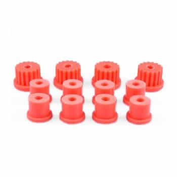 Mounting set, leaf spring