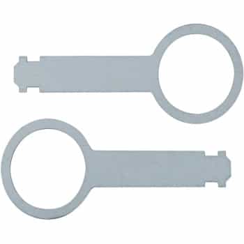 Unlock key Audi- Volkswagen- Seat- Skoda with vertical release lock 2 pieces