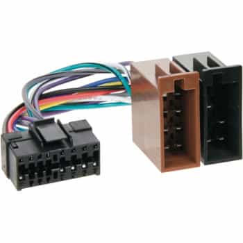 Radio Connection Cable -> ISO JVC 16 PINS