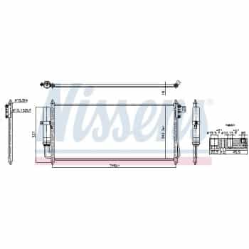 Condenser, air conditioning **FIRST FIT** 940911 Nissens
