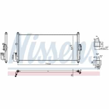 Condenser, air conditioning **FIRST FIT** 940919 Nissens