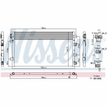 Condenser, air conditioning 940855 Nissens