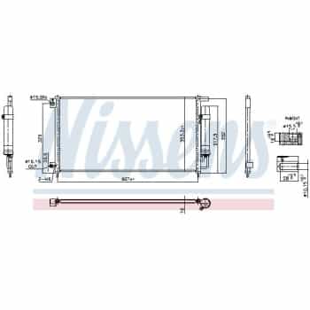 Condenser, air conditioning **FIRST FIT** 940926 Nissens