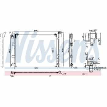 Condenser, air conditioning **FIRST FIT** 940850 Nissens