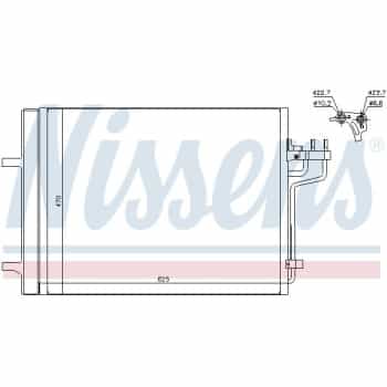 Condenser, air conditioning 940223 Nissens