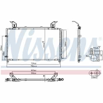Condenser, air conditioning **FIRST FIT** 940923 Nissens