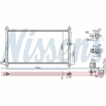 Condenser, air conditioning 940928 Nissens