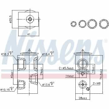 Expansion valve, air conditioning **FIRST FIT**