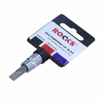 Rooks Bit Socket 1/4", flat 6.5