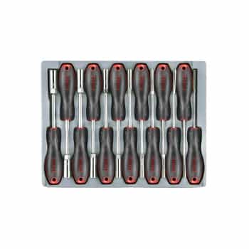 Socket screwdriver set Hex 13 pieces