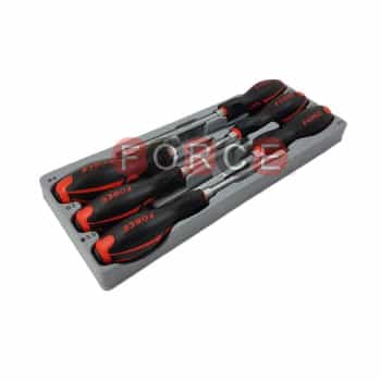 6-piece Screwdriver set with impact head Flat & Cross head