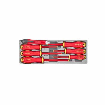 Screwdriver set insulated 7 pieces