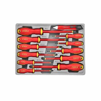 Screwdriver set insulated 12 pieces