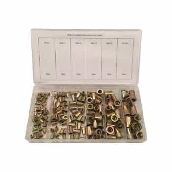 Assortment Blind Rivet Nuts Steel 150 pcs