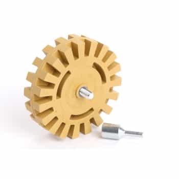 Serrated caramel disc