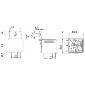 Relay, main current