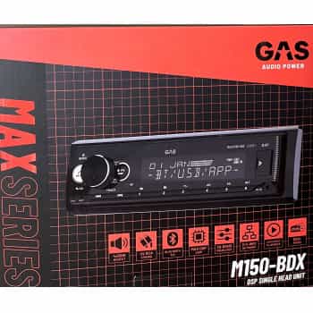 GAS MAX Car radio 1-DIN DAB, BT, AUX, USB, APP, DSP