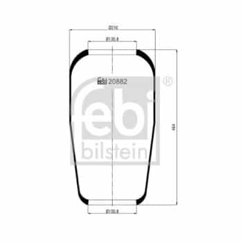 Spring bellows, air suspension