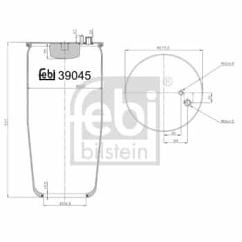 Spring bellows, air suspension
