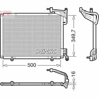 Condenser, air conditioning DCN10054 Denso