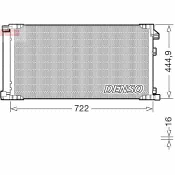 Condenser, air conditioning DCN51019 Denso