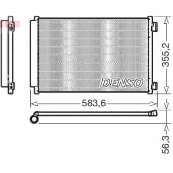 Condenser, air conditioning DCN09146 Denso