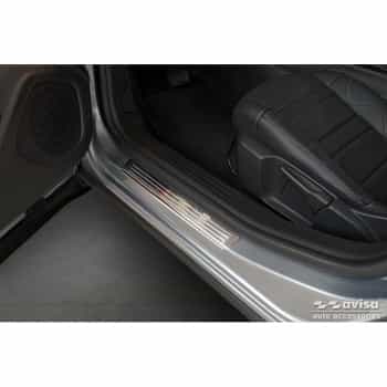 Stainless steel door sill moldings suitable for Citroën C4 III 2020- & C4 X 2022- 'Lines' - 4-piece