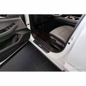 Black Stainless Steel Door Sill Moldings Suitable for Renault Austral (RHN) 2022- 'Hybrid' - 2-piece