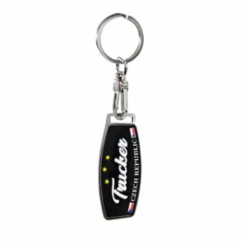 Stainless Steel Keyring - Trucker/Czech Republic