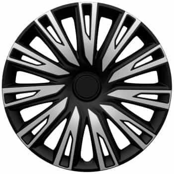4-piece wheel cover set Copra 15-inch silver/black