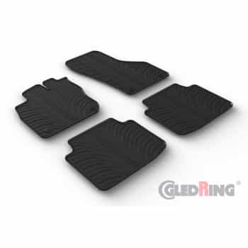 Rubber mats suitable for Skoda SuperB IV (NZ5) Kombi 2024- (T profile 4-piece + mounting clips)