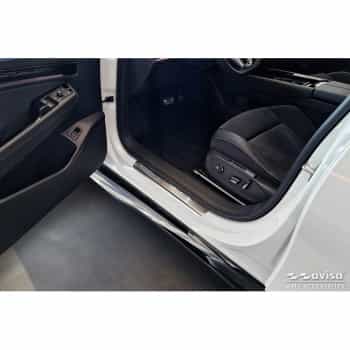 Stainless steel door sill moldings suitable for Volkswagen ID.7 2023- 'Lines' - 4-piece