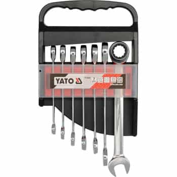 Yato Ring ratchet wrench set 7-piece